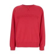 Fuchsia Logo Crewneck Sweatshirt Bomuld Kvinde