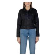 Sort V-hals knappet blazer