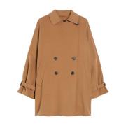 Luksuriøs kort trenchcoat