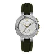 Herre Chronograph Ur med Silikone Rem