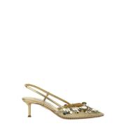 Can Can Metallic Slingback Pumps