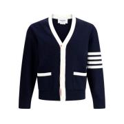 Ribbet V-Hals Cardigan