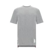 Stribet Crew Neck Bomuld T-Shirt