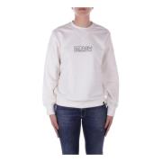 Beige Logo Sweater Unisex Bomuld