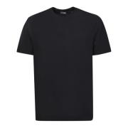 Sort bomuldst-shirt med minimalistisk elegance