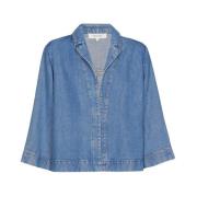 Denim Stretch Blazer Jakke