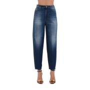 Lavtaljede wide leg jeans Bessie model