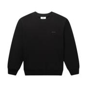 Logo Crewneck Sweatshirt Jet Black