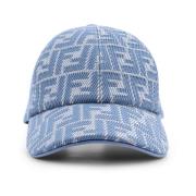 Jacquard FF canvas Baseball hat med læder