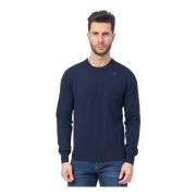 Blå Crew Neck Sweater