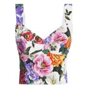 MultiColour Sweetheart Neckline Sleeveless Shirt