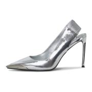 Slingback High Heeled Pumps Patricia - Silver