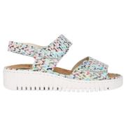 Komfortabel bred pasform sandal - multicolor