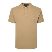 Beige Piquet Fabric Polo Shirt