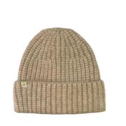 Strikket Melange Beanie med bred manchet