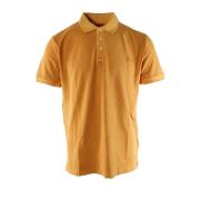 Gul Polo Shirt Bomuld Elastan