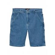 Løstsiddende Tømrer Denim Shorts