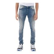 Brugte Skinny Fit Jeans med Metal Logo