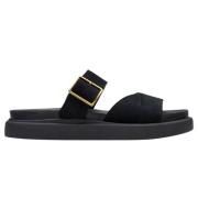 Sort Muldyr Sandal