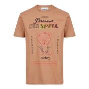 Almindelig pasform coccio farvet bomulds T-shirt med maxi multicolor B...