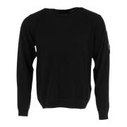 Sort Strikvarer Crew Neck Sweaters