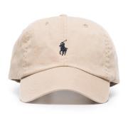 Broderet Pony Beige Bomuldshat