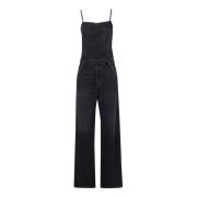 Grå Ærmeløs Jumpsuit Kvinders Kjole