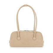 Blød Beige Baguette Taske