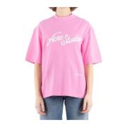 Rosa Bomuld T-Shirt CL0327