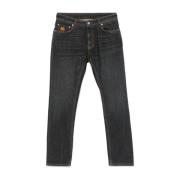 Antracit Denim Jeans med Pegasus Motiv