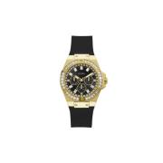 Guld Quartz Analog Silikoneur