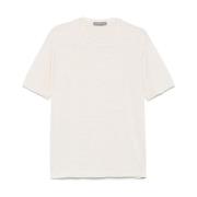 Ecru Crew Neck T-shirts og Polos