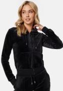 Juicy Couture Robertson Classic Velour Hoodie Black XXS