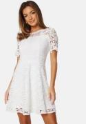 Bubbleroom Occasion Crochet Lace short dress White 46