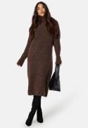 BUBBLEROOM CC Chunky knitted wool mix dress Brown L