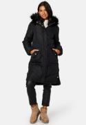 Happy Holly Nilla Long Padded Jacket Black 36/38