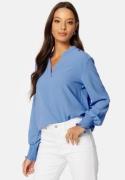 ONLY Mette V-Neck Smock Top Provence XS