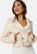 Chiara Forthi Allegra Biker Jacket Cream 34