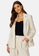 BUBBLEROOM CC Relaxed Linen blazer Light beige 46