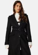 ONLY Sif Filippa Life Belted Coat Black Detail:Solid XS