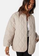 Pieces Pcstella Quilted Jacket Silver Grey XS