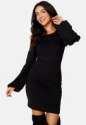 BUBBLEROOM Balloon Sleeve Short Dress Black S