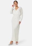 VILA Vimaia V-Neck L/S Maxi Dress Cloud Dancer 36