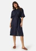 GANT Rel Linen SS Shirt Dress Navy 38