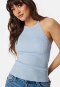 ONLY Onlgemma Scallop Hltneck Top Cashmere Blue S