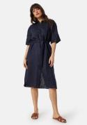 GANT Rel Linen SS Shirt Dress Navy 42