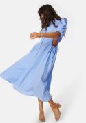 Bardot Cut out midi shirt dress Blue/Striped 40(UK12)