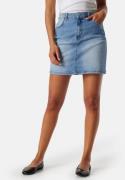 Pieces Pcpeggy HW Denim Skirt Light Blue Denim XL