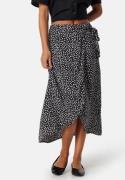 Pieces Pctala Wrap Skirt Black AOP Dot M