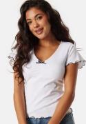 BUBBLEROOM Babylock Short Sleeve Top White XS